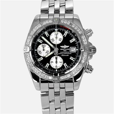 breitling a13558|Breitling a13356 diamond bezel.